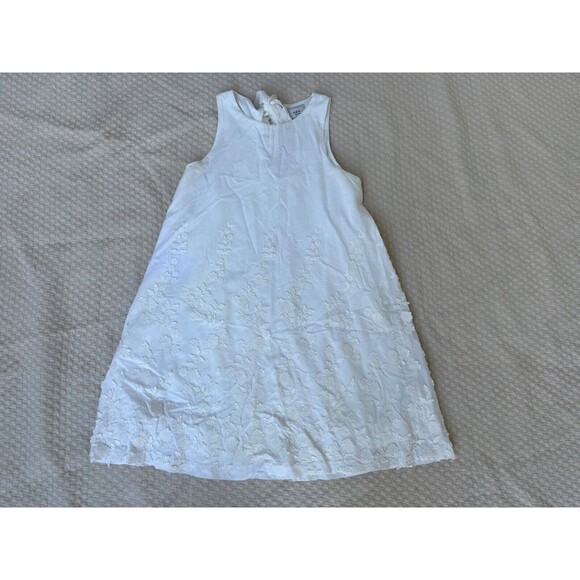 Eci New York Floral A-Line Dress Tie Back Midi | Ivory | Women's Size Medium‎ - Picture 3 of 11